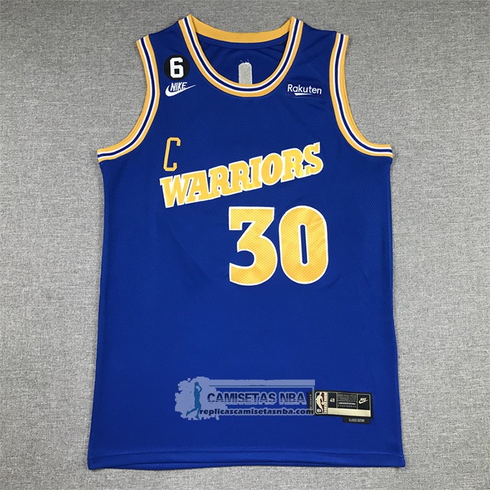 Camiseta Golden State Warriors Stephen Curry NO 30 Classic 2022-23 Azul